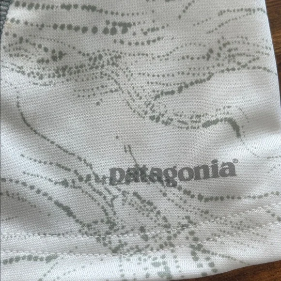 Patagonia Sunshade Pullover Hoody long sleeve size Small green white - Picture 13 of 14